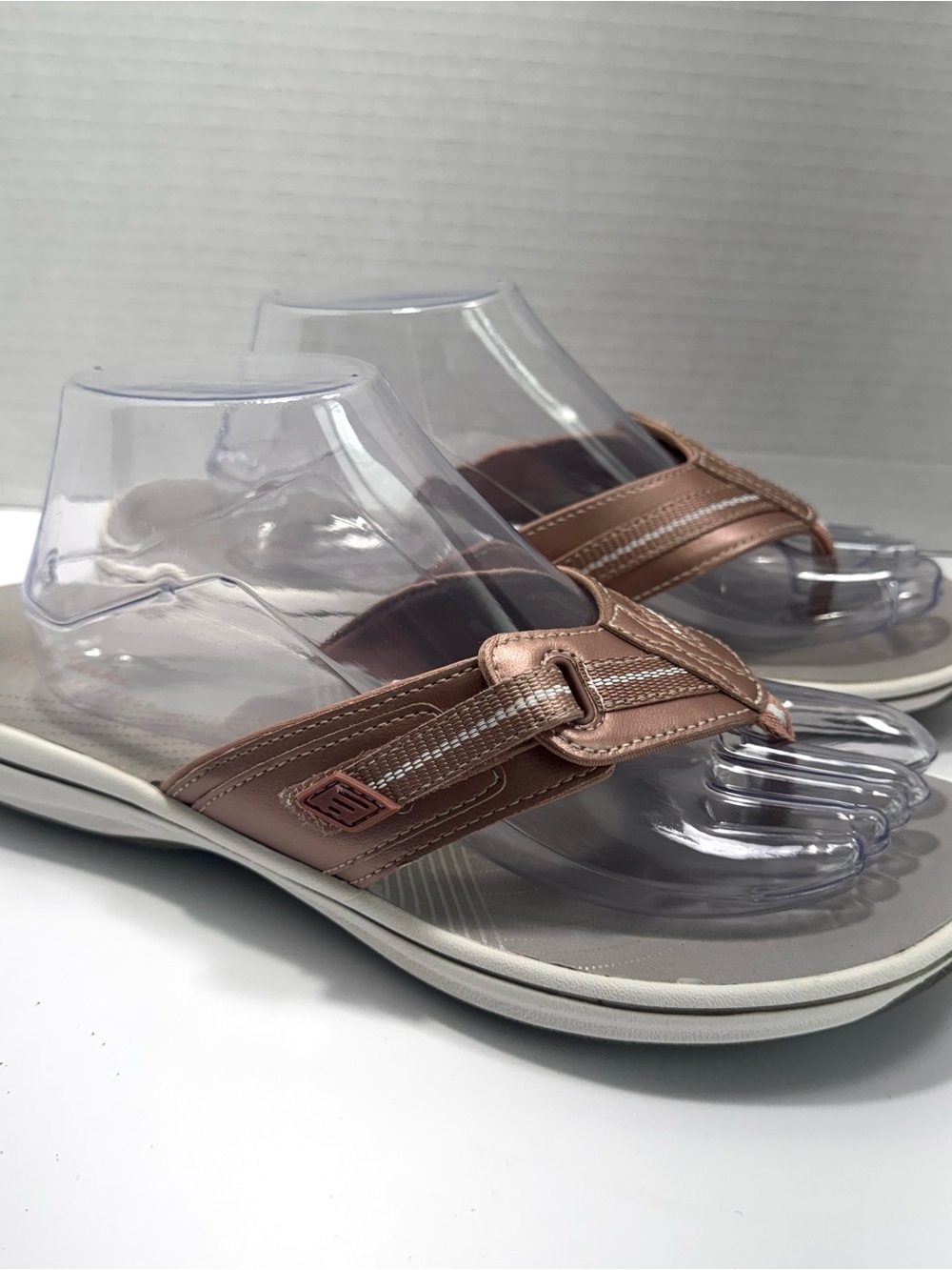 Clarks Brinkley Jazz Women’s Adjustable Strap Sandals, Rose Gold, Size 10